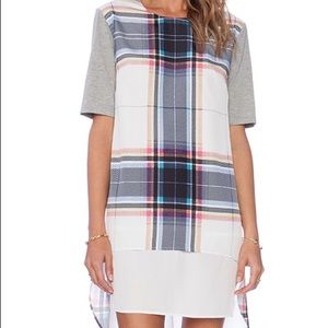 Finders Keepers Super Power T-shirt Plaid Dress